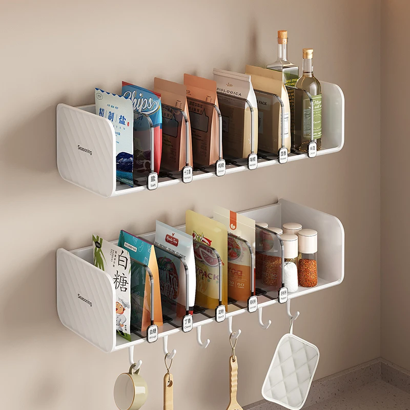 Etagere-murale-de-cuisine-sans-percage-pour-epices-organisateur-multifonctionnel-pour-bouteilles-bocaux-et-sachets-d'epices-en-plastique-en-forme-de-l