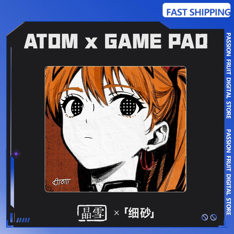 

ATOM Mouse Resin Mouse Pad Crystal Snow/Sand Mist Upgraded Custom FPS Professional Hard Gaming Mouse Pad Large Gift Personalized