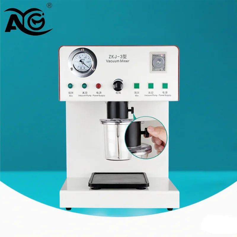 

AG Dental Vacuum Mixer - Dental Lab Equipment Lab Compact Gypsum Stirrer with Vacuum Pump & Mixing Cup for Bubble-Free Casts​