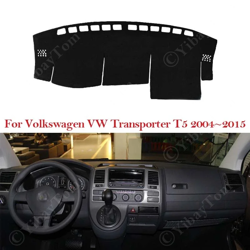 For Volkswagen VW Transporter T5 Caravell 2004~2015 Dashboard Cover Dash Board Mat Carpet Pad Shade Cape Blanket Car Accessories