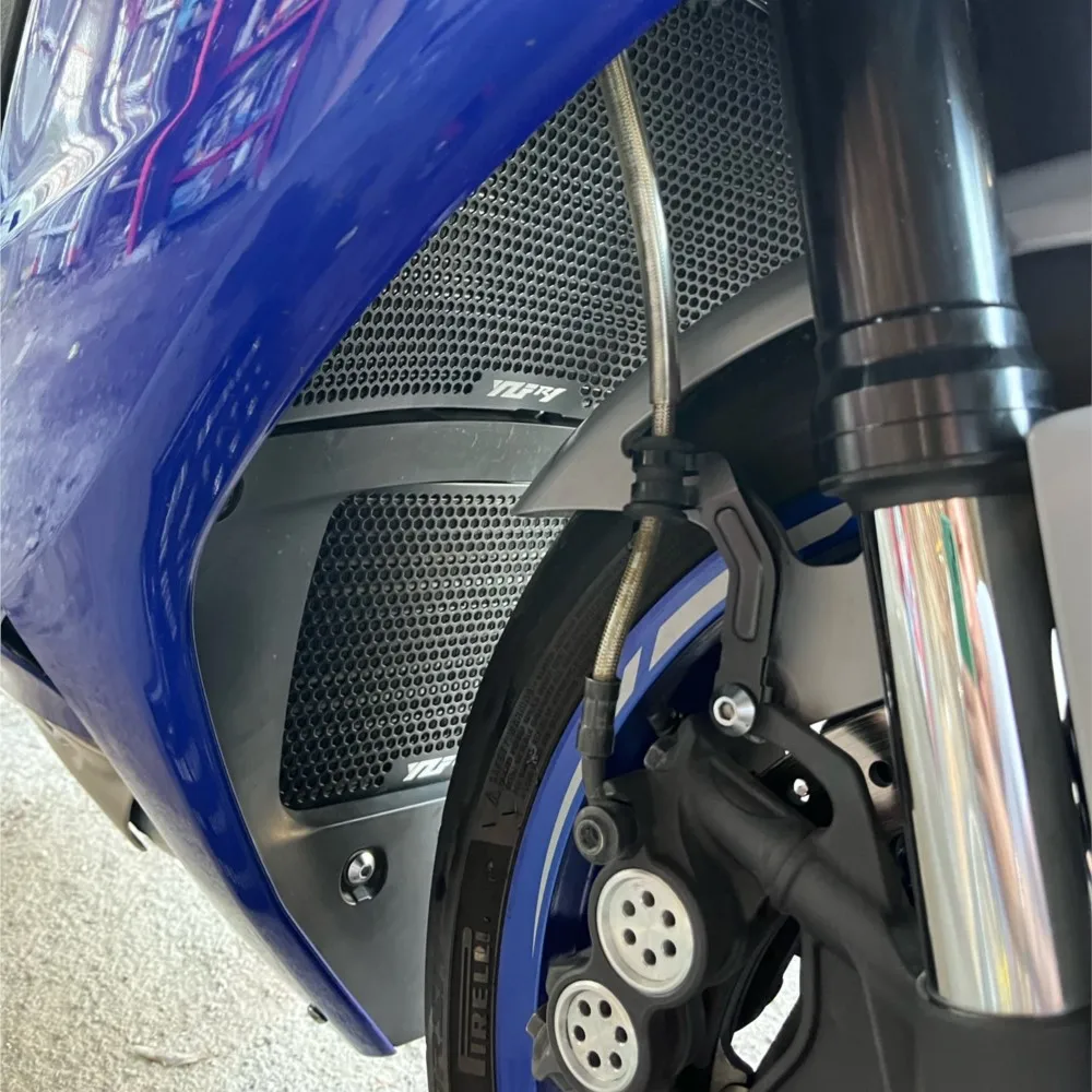 

2021 2022 2023 для Yamaha YZFR1 YZFR1M YZF R1 R1M 2015- 2018 2019 Защитная крышка радиатора мотоцикла защита масляного радиатора