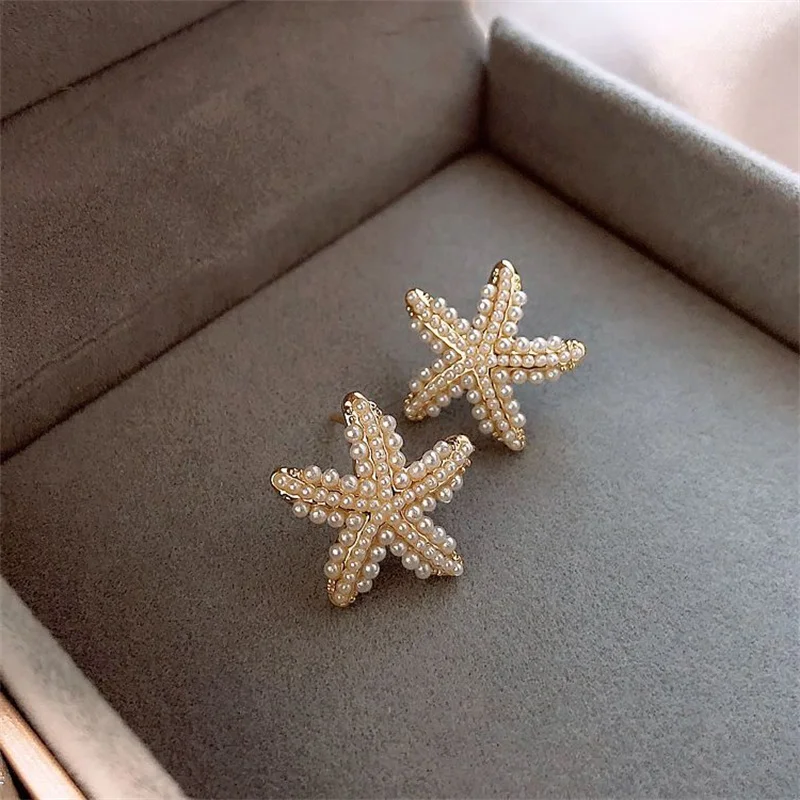 New Type of Starfish Earrings for Sleeping Women\'s Temperament Exquisite Design Earrings Party Gifts Women\'s Fashion Jewelry