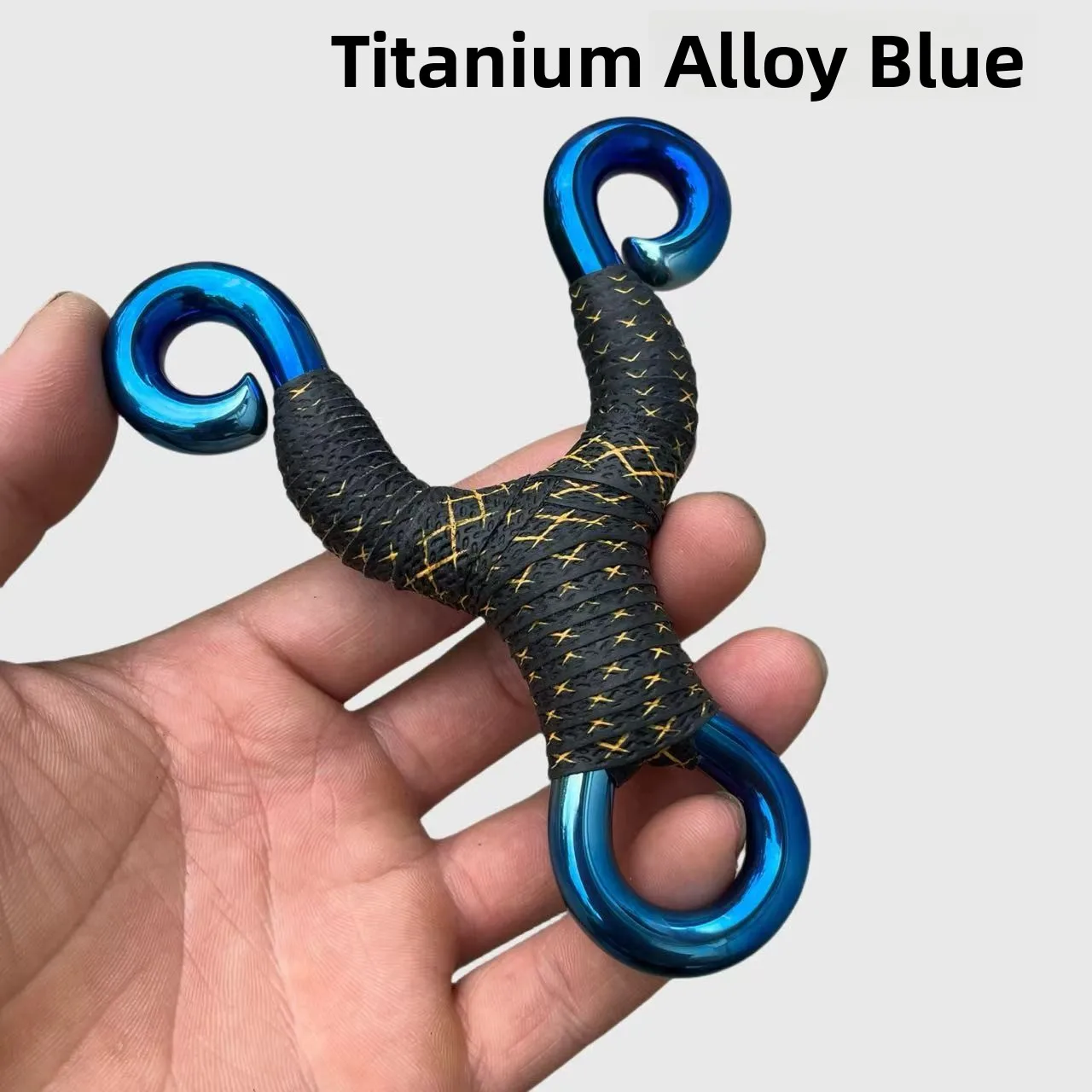 arc-en-alliage-de-titane-bleu-fabrique-a-la-main-pour-jeux-traditionnels-en-exterieur-yoyo-planche-droite-peau-incurvee-arc-a-ressort-de-precision-a-double-usage