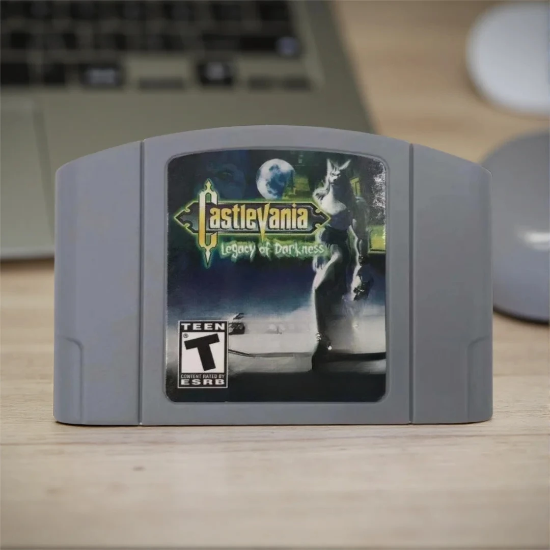 

N64 Game Cartridge, Suitable for 64-bit NTSC US Console,Castlevania Legacy of Darkness, English Game Cartridge