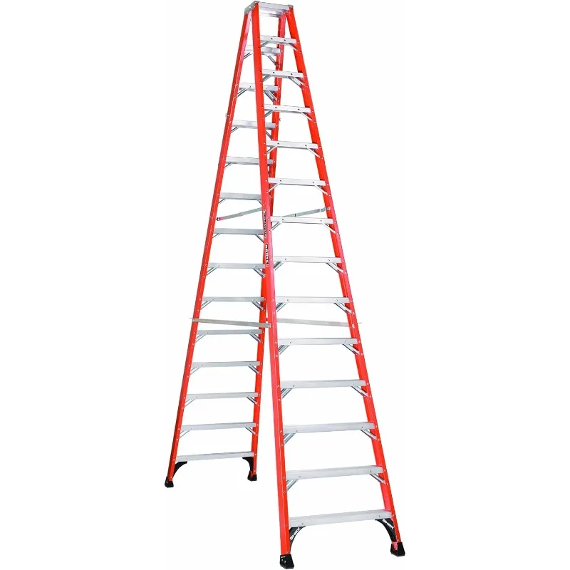 

Louisville Ladder 14-Foot Fiberglass Twin Front Step Ladder, 375-Pound Load Capacity, Type IAA, FM1414HD