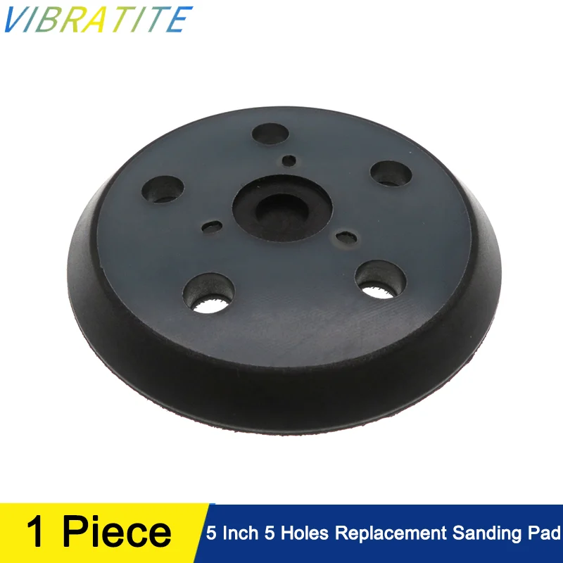 5 Inch 5 Holes Replacement Sanding Pad 1 Pcs Hook and Loop Orbital Sander Pads for Polishing and Sanding Wood and Car Body