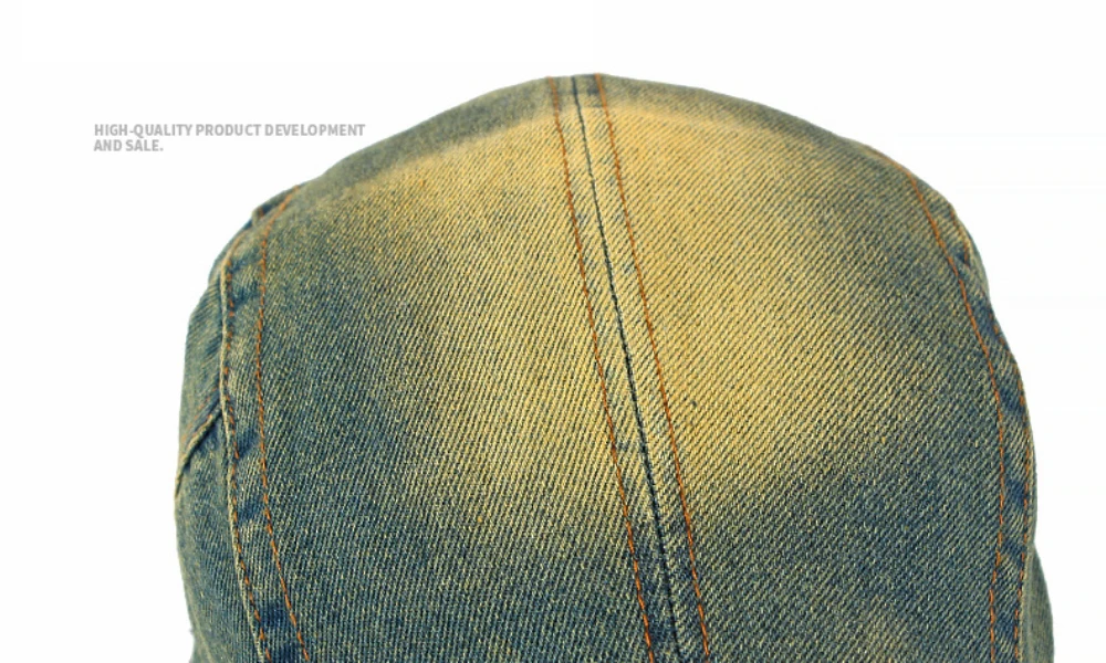 HT5042 Baskenmützen für Männer und Frauen Vintage Künstler Maler Baskenmütze Neue Frühling Sommer Herbst Ivy Flachmütze Herren Damen Denim Baskenmütze – Detail 6