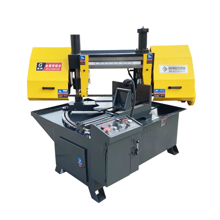 Semi Automatic Horizontal Angle 45 Degree Metal Cutting Band Saw Hine