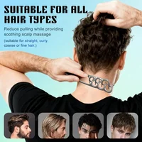 Volumizing Detangling Hair Comb for Men Wide Tooth Styling Tool for Curly Wavy All Hair Types Fluffy Texture Salon Styling Brush 2