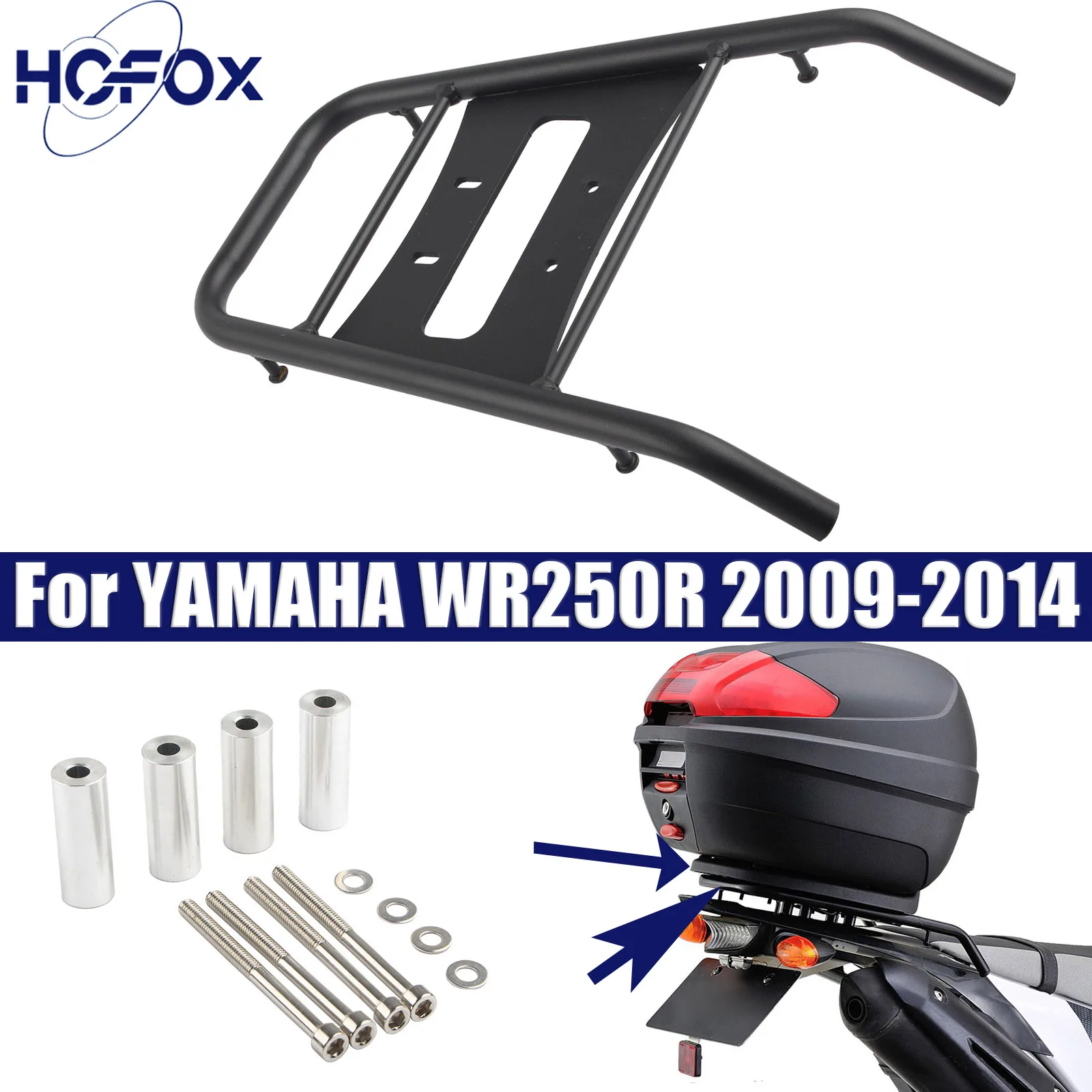 

For YAMAHA WR250R 2009-2014 WR250X 2007-2014 Motorcycle Rear Seat Luggage Rack Cargo Support Holder Bracket Cargo Tail Rack
