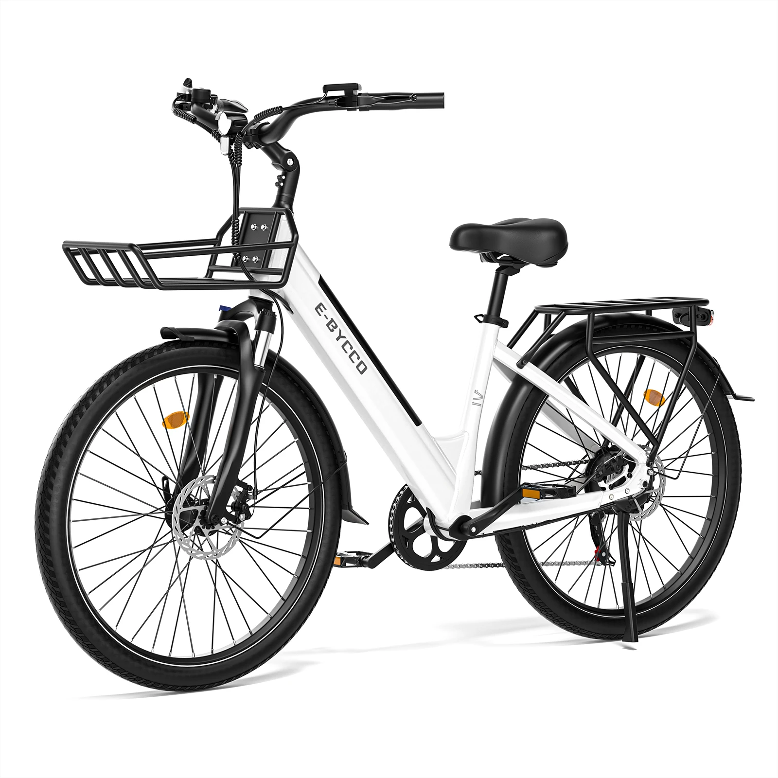E-BYCCO V1 E-bike Volwassenen 500W Borstelloze Motor 36V15.6AH Lithium Batterij Elektrische Fiets Aluminium Legering 28 inch Band Elektrische Fiets