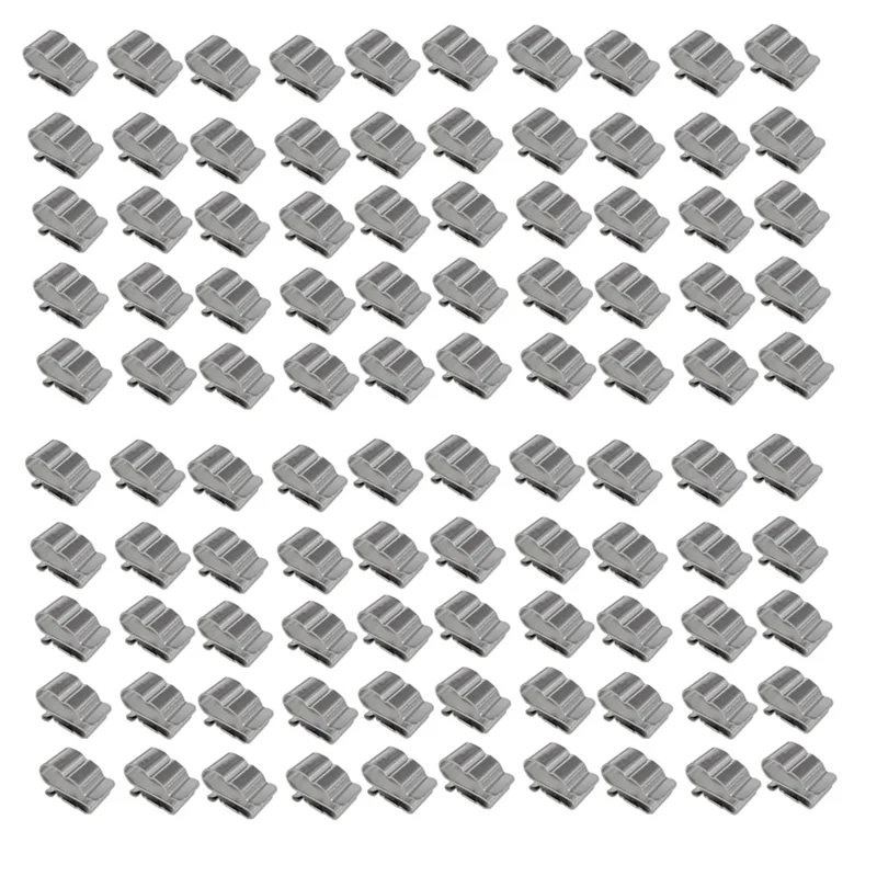 100PCS Photovoltaic Cable Clip Cord Clamp 304 Stainless Steel Solar Cable Clip Solar Panel Cable Clipabgi