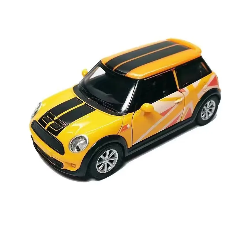 1:36 Mini Landgenoot Diecast Legering Metalen Automodel Mini Cooper Simulatie Metalen Speelgoedauto Voertuigen Modelcollectie Kindercadeau