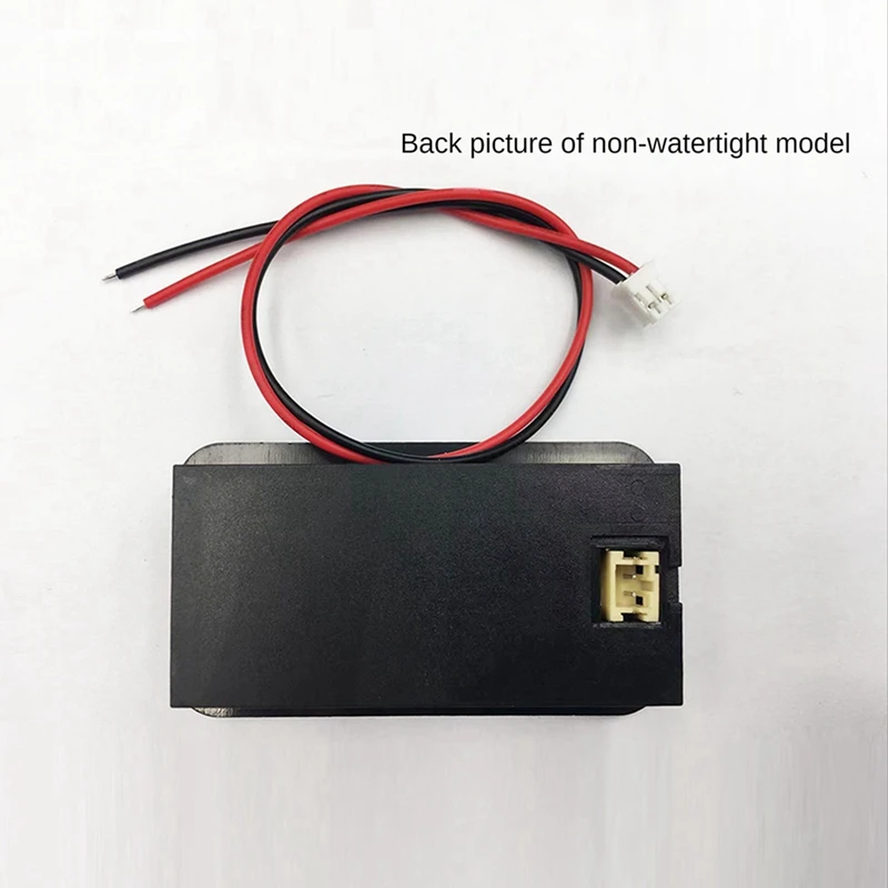 2X 7-100V Digital Battery Capacity Tester Battery Monitor Voltage Temperature Switch Meter For Car Ships, NO Waterproof