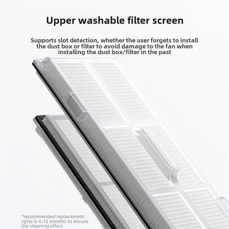 ABRB-สําหรับ Roborock Q5, Q5 Pro,S7, S7 Maxv,Q7 หุ่นยนต์เครื่องดูดฝุ่นอุปกรณ์เสริมลูกกลิ้งแปรงด้านข้างฝุ่นตัวกรอง Hepa