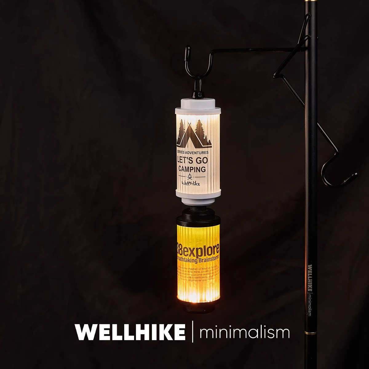 WELLHIKE Retro Camping 38 Explore Lights LED Rechargeable Camp Ambient Lights Waterproof Tent Lighting Lamp
