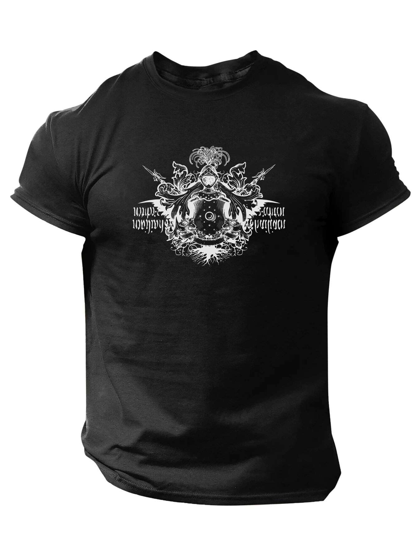 Medieval Knight Heraldry Coat of Arms Badge T-Shirt 100% Cotton O-Neck Short Sleeve Summer Casual Mens T-shirt Streetwear