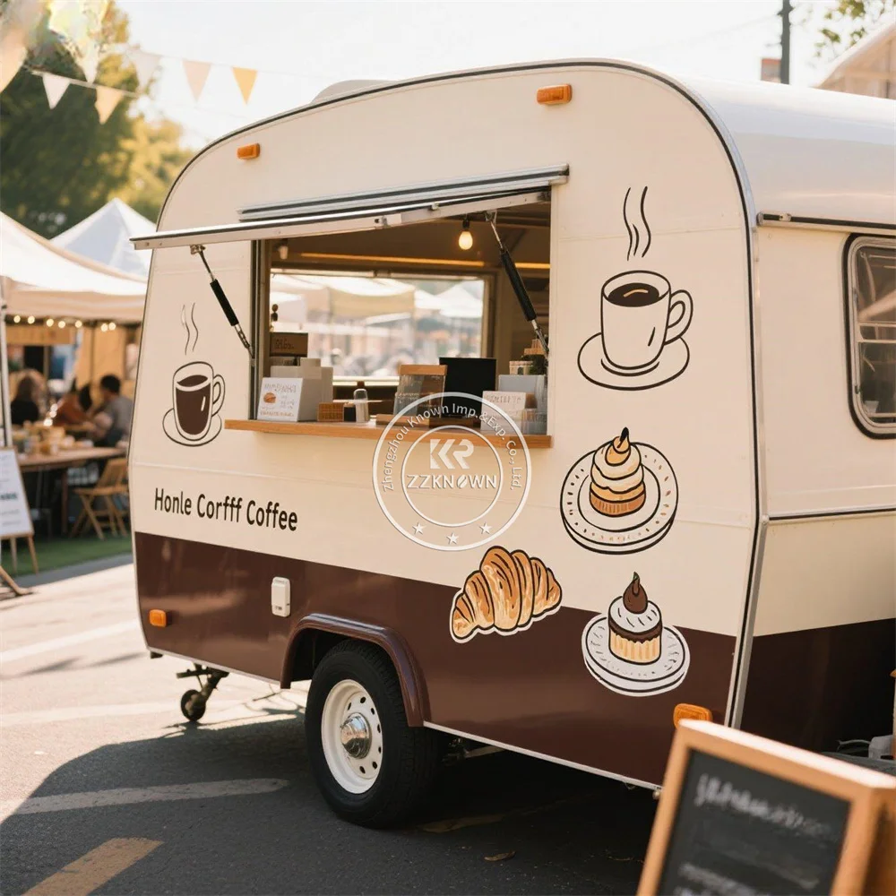 

Customized Fully Equipped Bbq Food Trailer Street Ice Cream Cart Mobile Catering Trailer Concession Hot Dog Food Truck For Sale