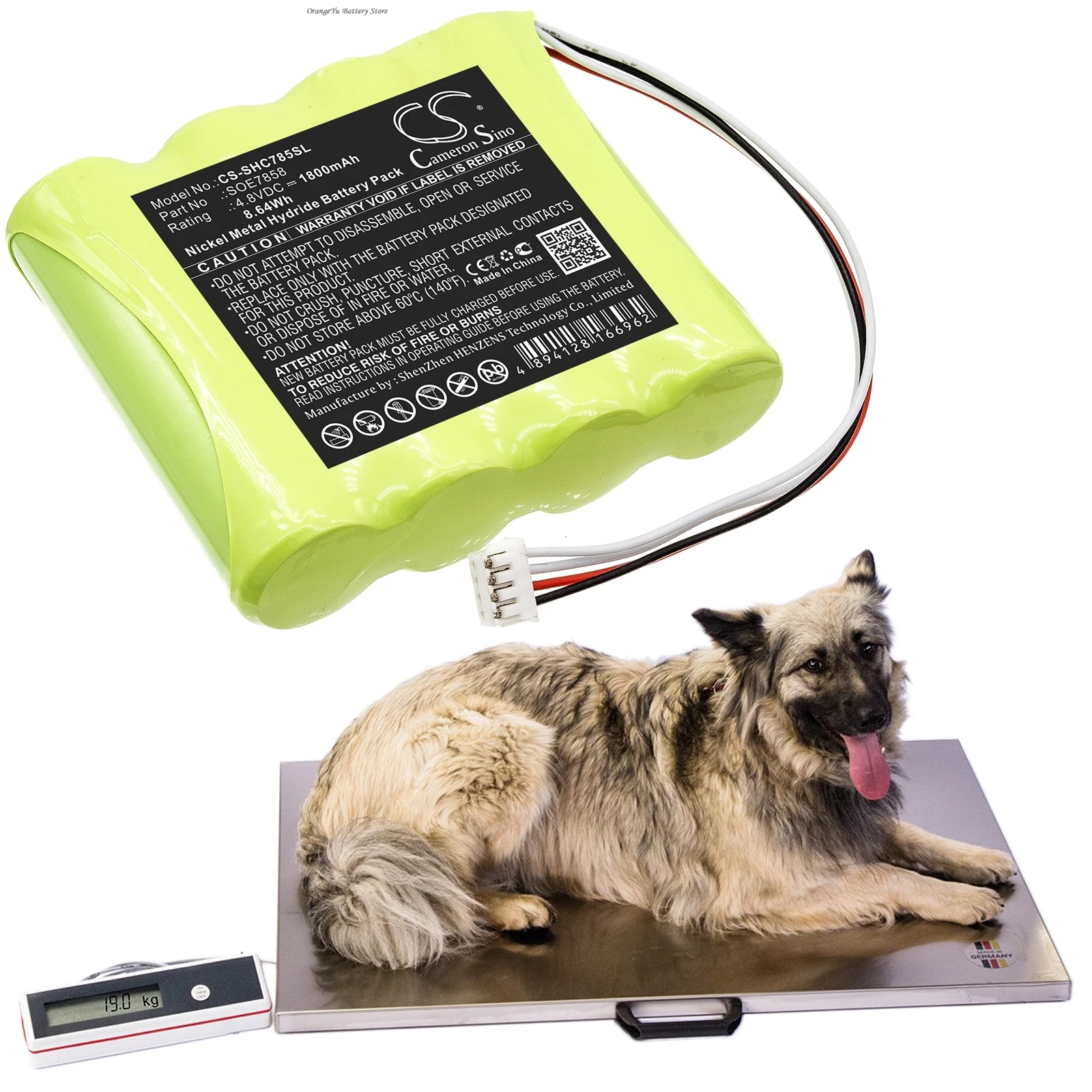 4.8V 1800mAh Battery SOE7858 for Soehnle Scale 7858 +TOOL