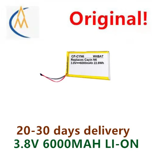 buy more will cheap Suitable for Kay I5 Ca n I5 HIFI music player battery PR-505898 3.8V 6000MAH lithium rechargeable battery