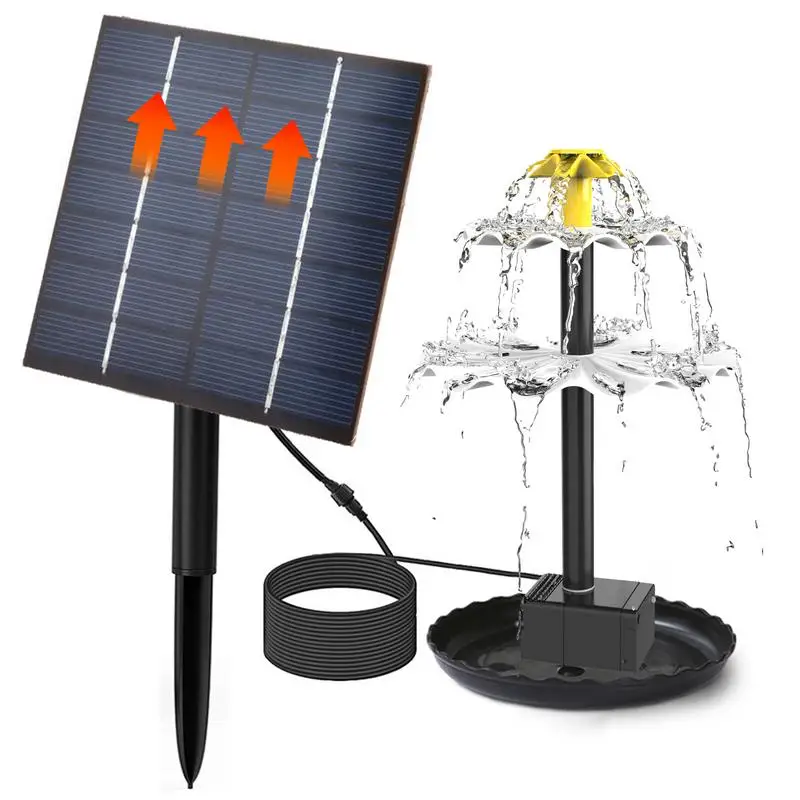 

Solar Floating Water Fountain Bird Bath Fountain Pump Pond Decoration Solar Powered Fountain Water Pump For Garden And Patio