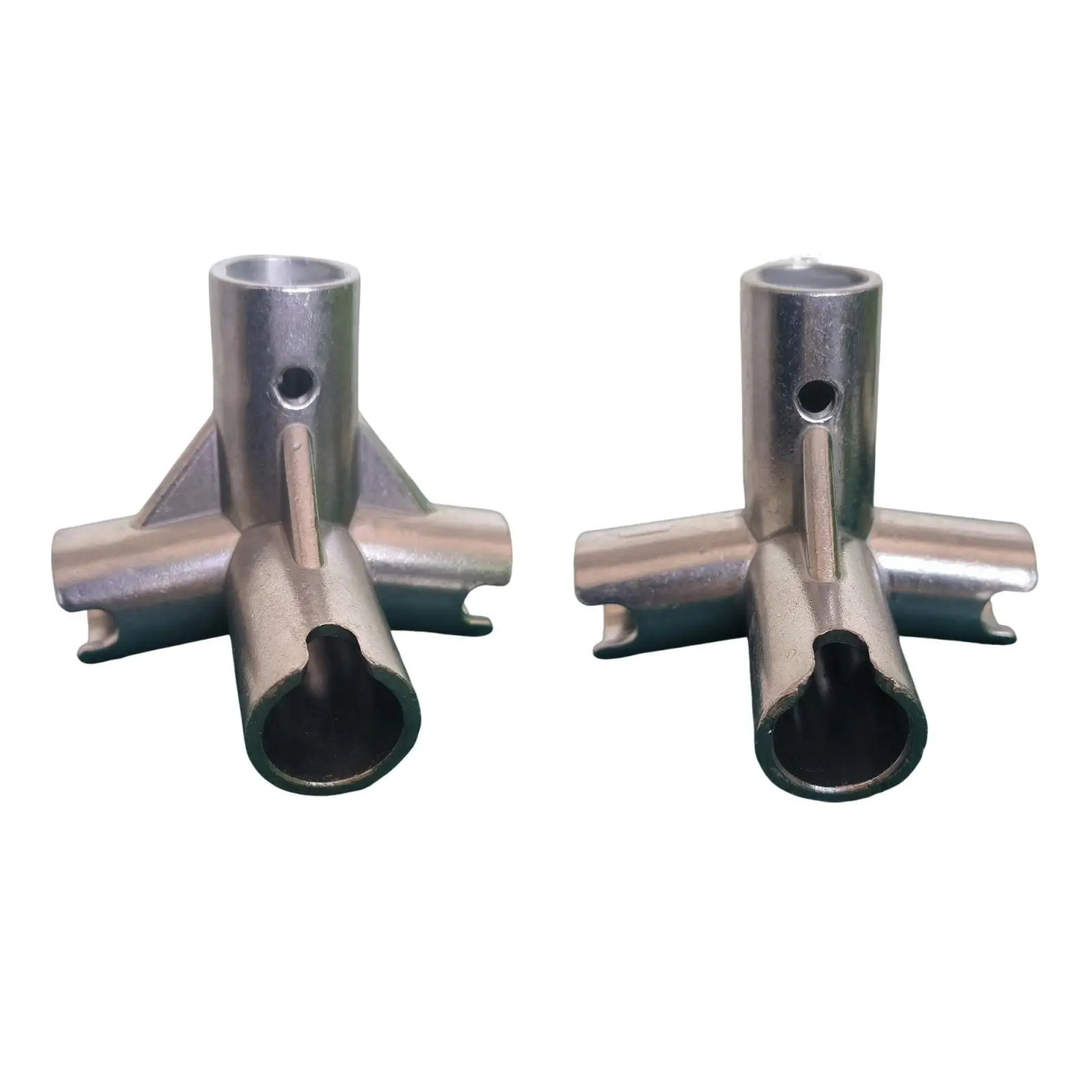 Pengganti Konektor Jaring Bulu Tangkis Perak Portabel Kokoh Mudah Dirakit untuk Halaman Latihan Hiburan Olahraga Luar Ruangan Taman