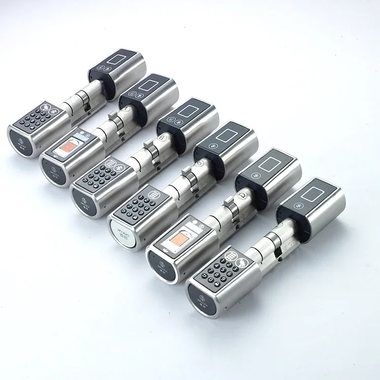 2026 New Version We.Lock L6SR-PLUS Fingerprint Electronic Door Locks Cylinder APP Control For 40-120mm Door