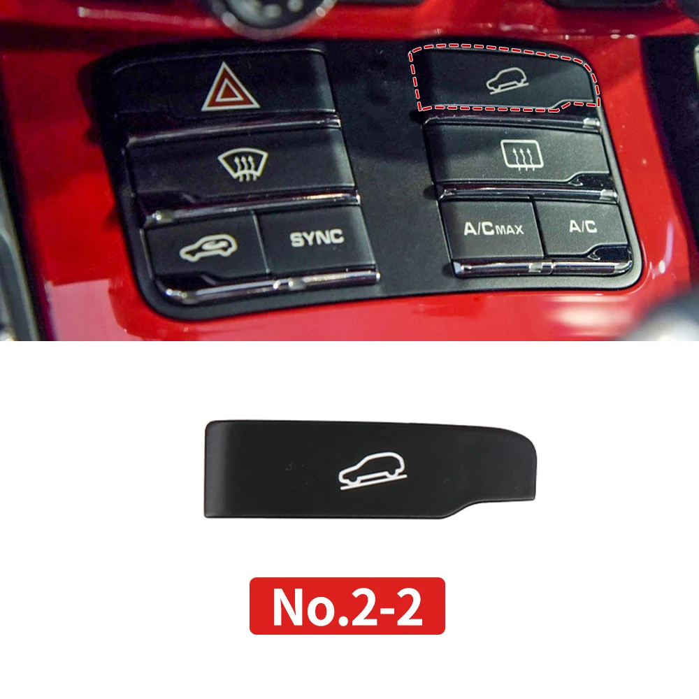 Air Conditioning Temperature Adjustment Control Buttons Emergency Flashers Double Flashing Door Lock Button For Porsche Cayenne