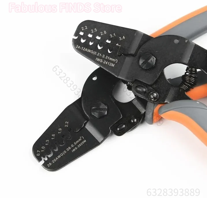 IWS-2820 JST-XH مجموعة موصلات كماشة تجعيد يدوية صغيرة مجموعة أدوات تجعيد لمحطات JAM، Molex، Tyco، JST