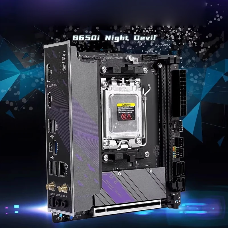 B650i Motherboard Supports AMD Ryzen 7000 Series CPU Processors DDR5 Dual Channel Memory RAM ITX AMD AM5 1PC