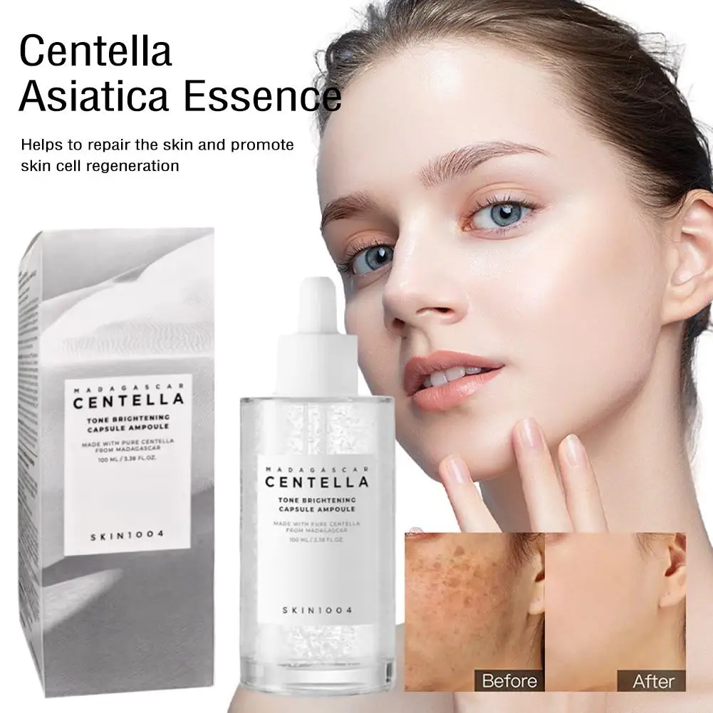 

100 мл Centella Asiatica Essence, увлажняющая, восстанавливающая, увлажняющая, осветляющая сыворотка для лица, раствор для ежедневного ухода за кожей