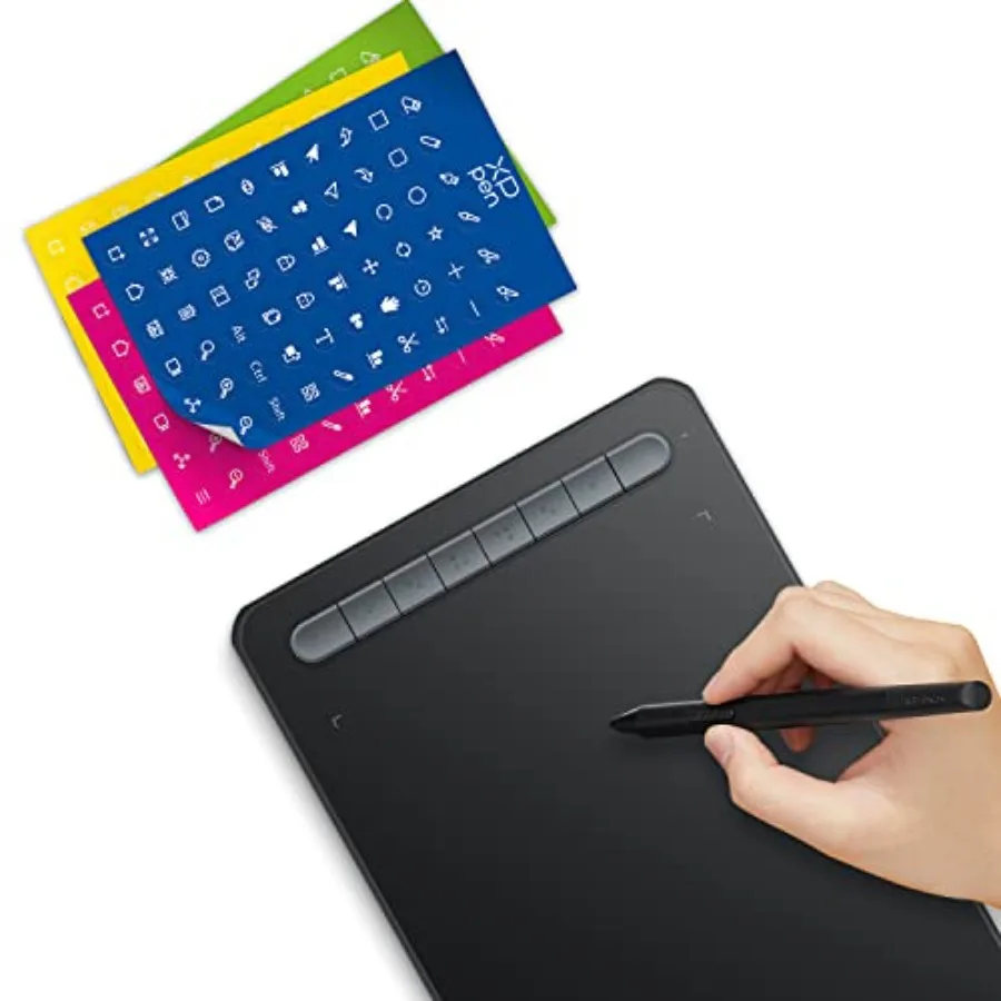 

XP-PEN Deco MW Bluetooth Computer Graphic Tablet 8x5 Inches with X3 Battery-Free Stylus andShortcut Stickers