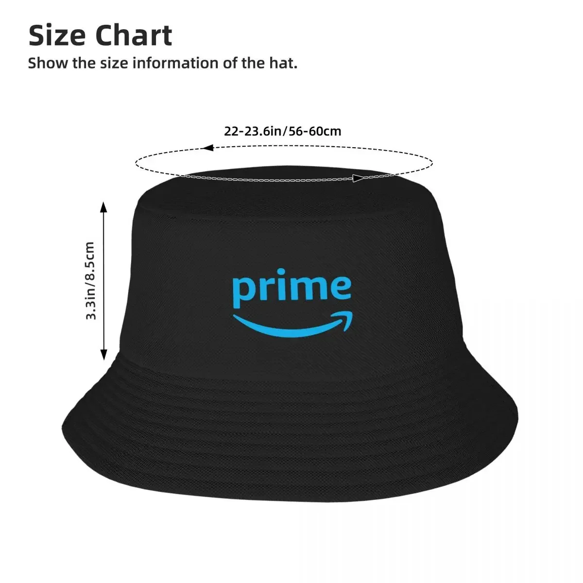 قبعات Prime Amazon Fisherman قبعة دلو قبعات واقية من الشمس على الشاطئ