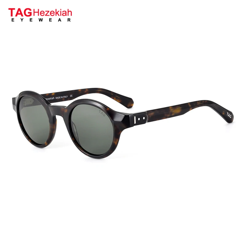

TAG Hezekiah Vintage Acetate polarized Sunglasses Men High Quality Retro Designer UV400 Sun glasses Women Luxury Brand Sunglass