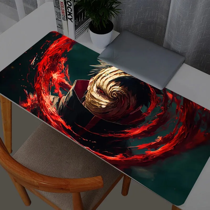 Extra großes Gaming-Mauspad für Computer, Naruto Minato Namikaze, Gamer, Laptop, Tastatur, Teppich, Mauspad, rutschfester Gummi-Tischteppich