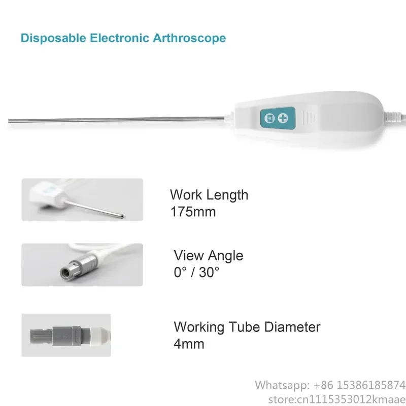 Disposable Electronic Rigid Spinal Endoscope with Ultra HD 4K Camera System and Cold Light Source — OEM, CE Certified