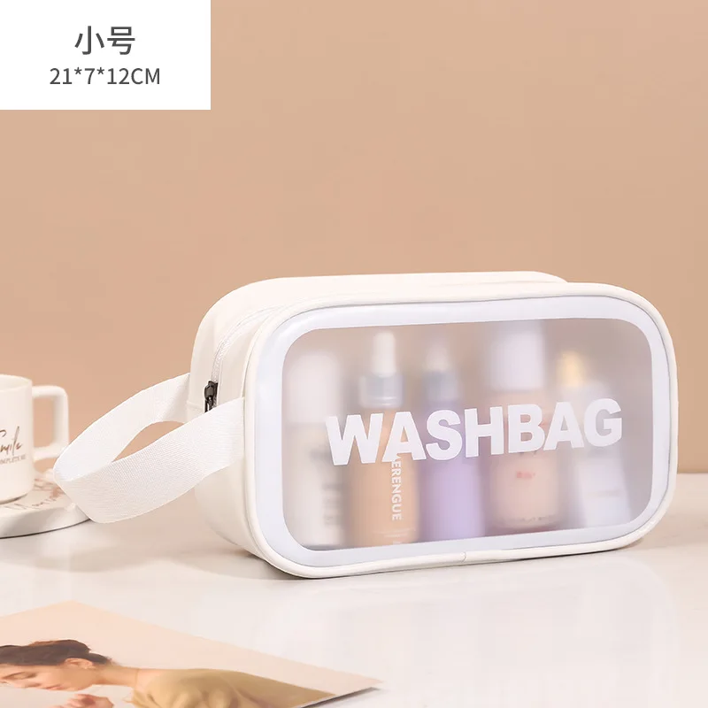 Toiletrys Organizer Cosmetic Bags Girl Outdoor Travel Makeup Bag Transparent  Woman Personal Hygiene Waterproof Tote Beauty Case