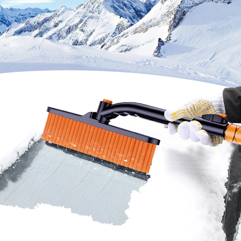 

Выдвижной автомобильный скребок для льда, средство для удаления снега, лобовое стекло автомобиля, зимняя щетка для удаления льда, лопата, портативные чистящие средства