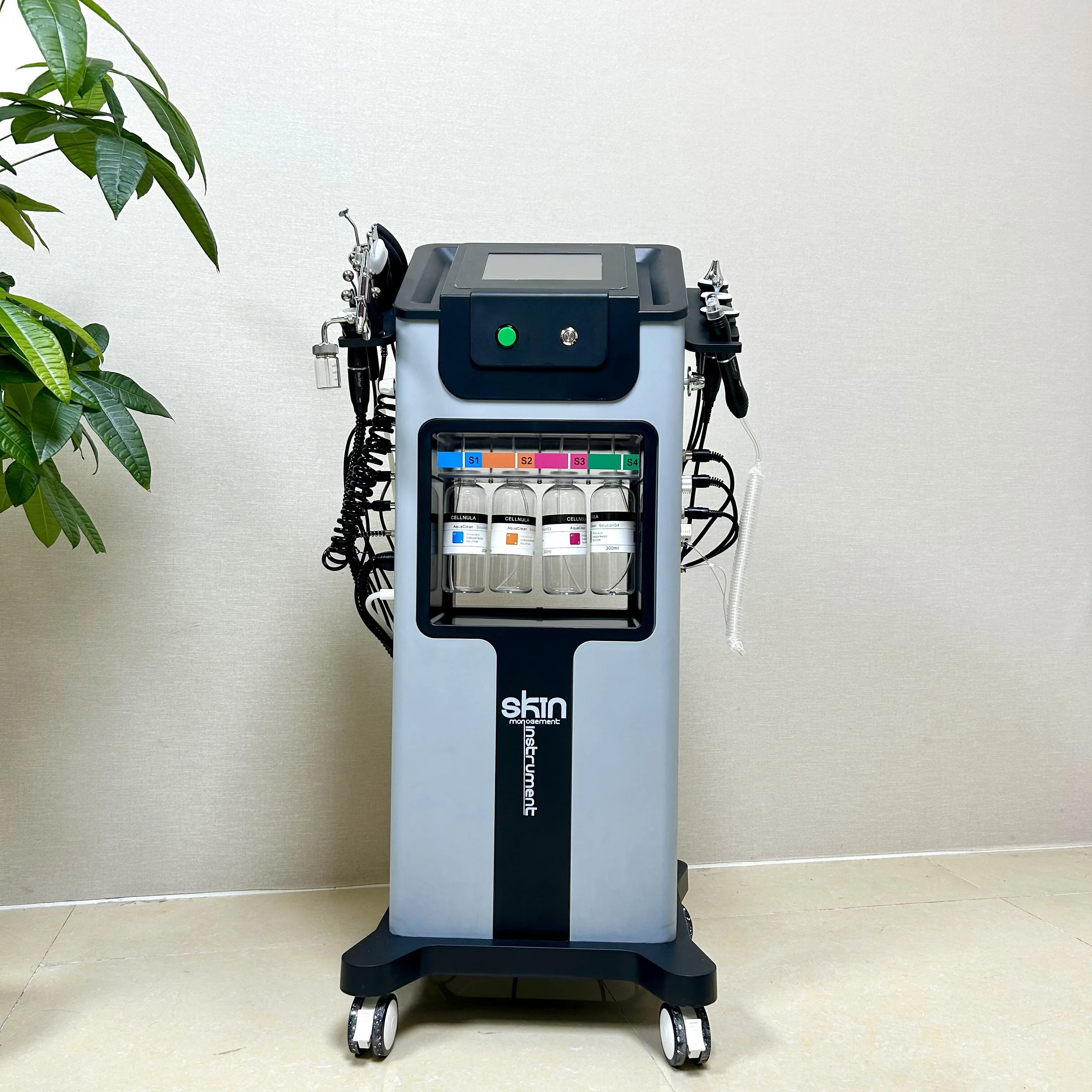 

11-in-1 Ice & Heat Beauty Instrument, for Moisturising Mist Cleaning Facial Instrument, Cosmetic (with mask model),Holiday Gifts