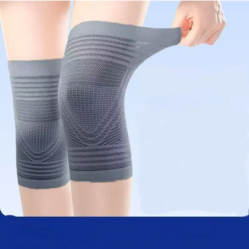 1 Par de Joelheiras de Verão Respiráveis Antiderrapantes para Alívio da Dor nas Articulações e Compressão – Joelheiras de Ar Condicionado