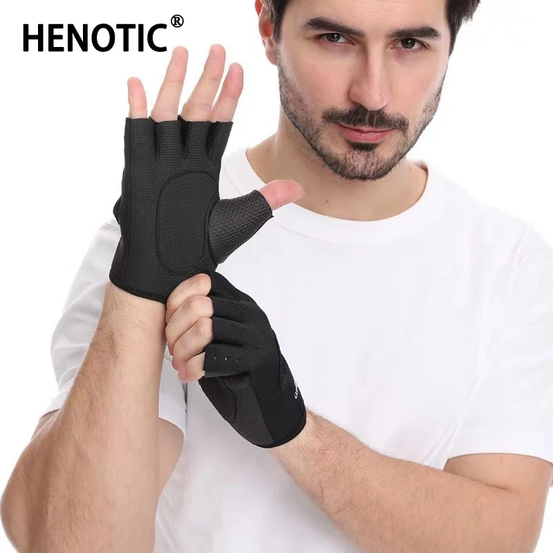 

Henotic Summer Outdoor Riding For Men And Women Non-Slip Breathable Shock Absorbing Half-Finger Fitness Protection Sports Gloves