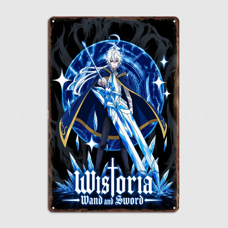 Wistoria: Wand and Sword Anime Poster Metal Sign Bedroom Indoor Outdoor Home Decor Bar Custom Posters Wall Room Decorations