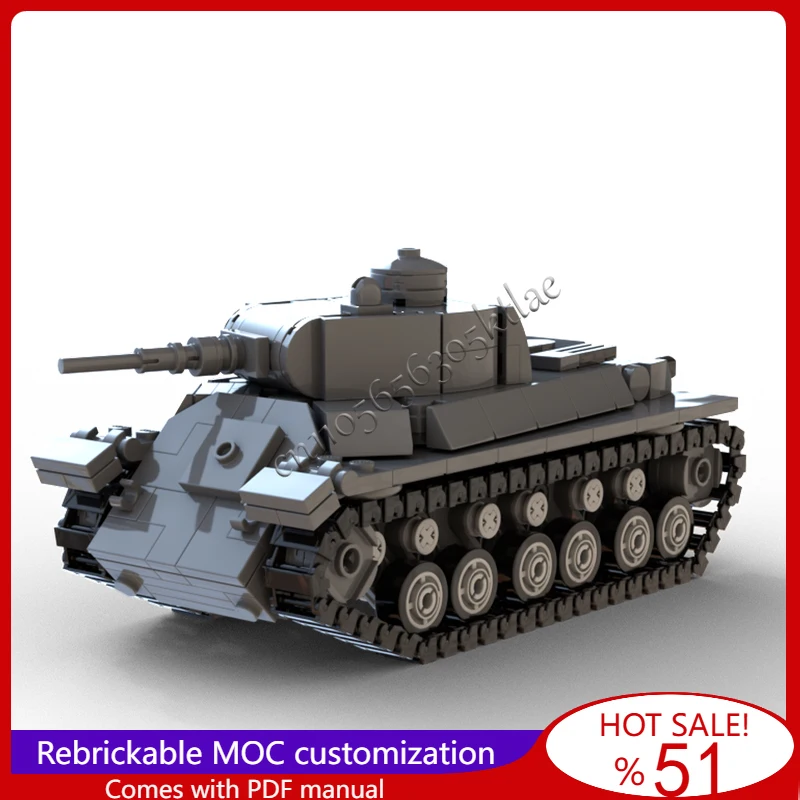 

426 детали MOC WW2 серии T-50 легкая развевательная машина модель танка DIY собранные развивающие творческие детские игрушки популярные подарки