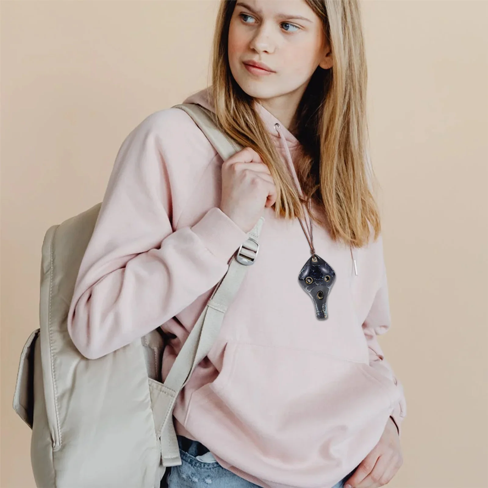 

Creative 6-Hole Ceramic Alto Ocarina Mini Beginner Practice Wind Instrument Portable Portable 6-Hole Ceramic Creative Ocarina