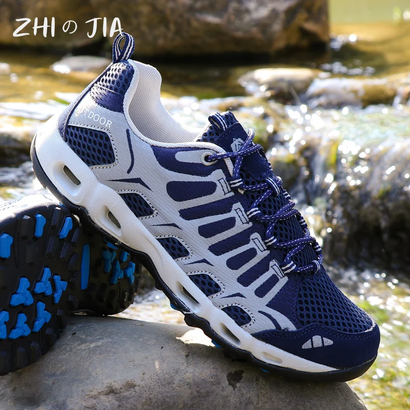 

35-46 Couple Outdoor Anti Slip Mountaineering Shoes Summer River Tracing Shoes Mesh Breathable Water Wading Quick Drying Shoes