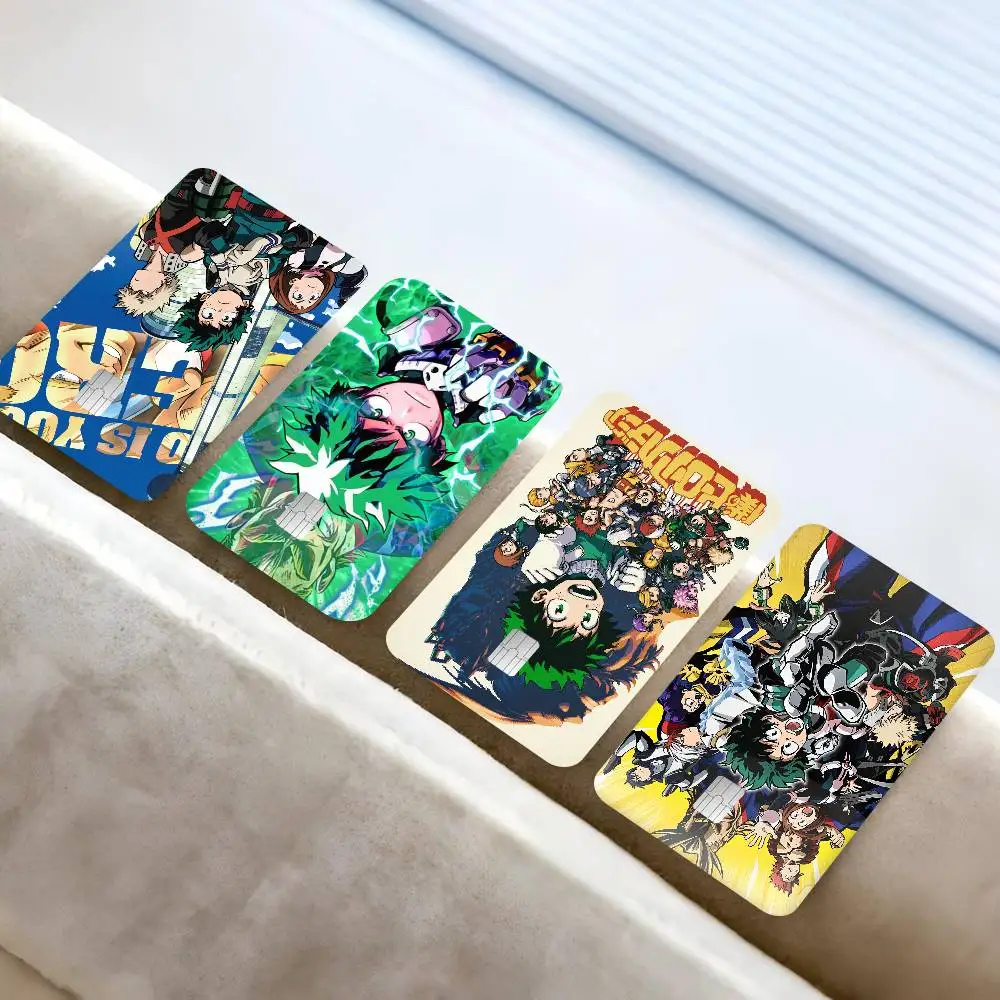 

My Hero Academia Anime Game Film Cover Sticker Case For Small Chip Credit Debit Card Front Side