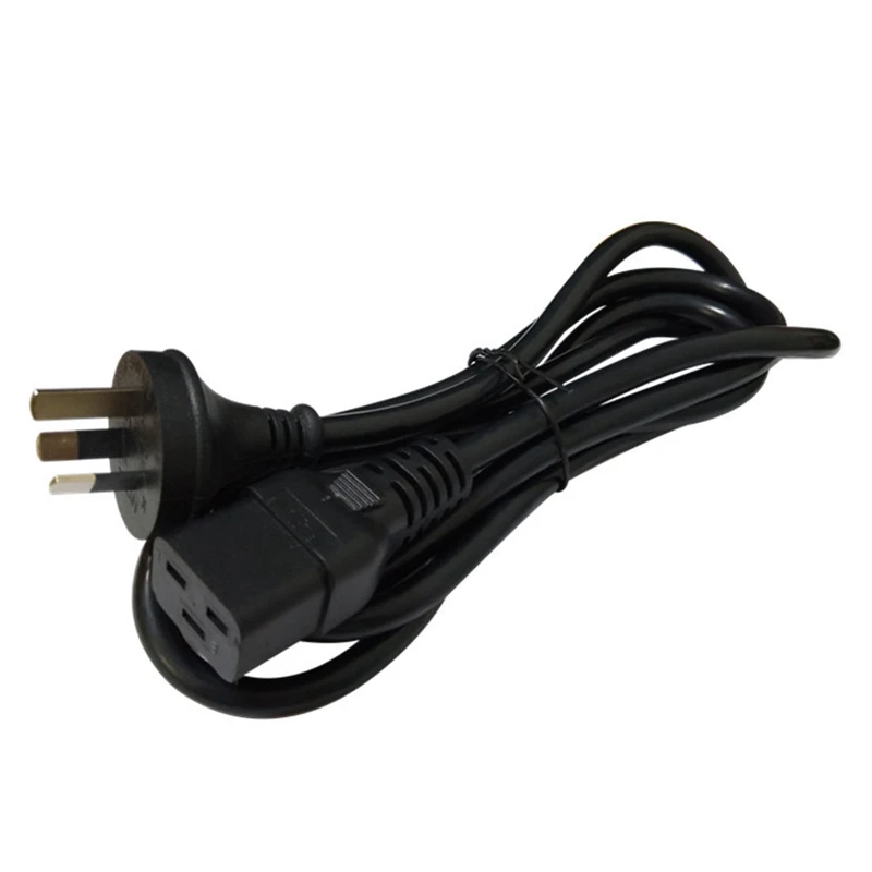 AU To C19 AU Australia SAA Male To IEC320 C19 Female AC 3 Pin Power Extension Cable Cord For PDU UPS(AU Plug)