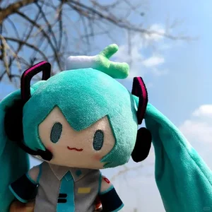 15 cm Hatsune Miku Kawai q Version Figur Plüsch Puppen periphere Anime Plüschspielzeug Modell Ornament Spielzeug 8 Hauptverkaufspuppe Miku -Puppe - №1