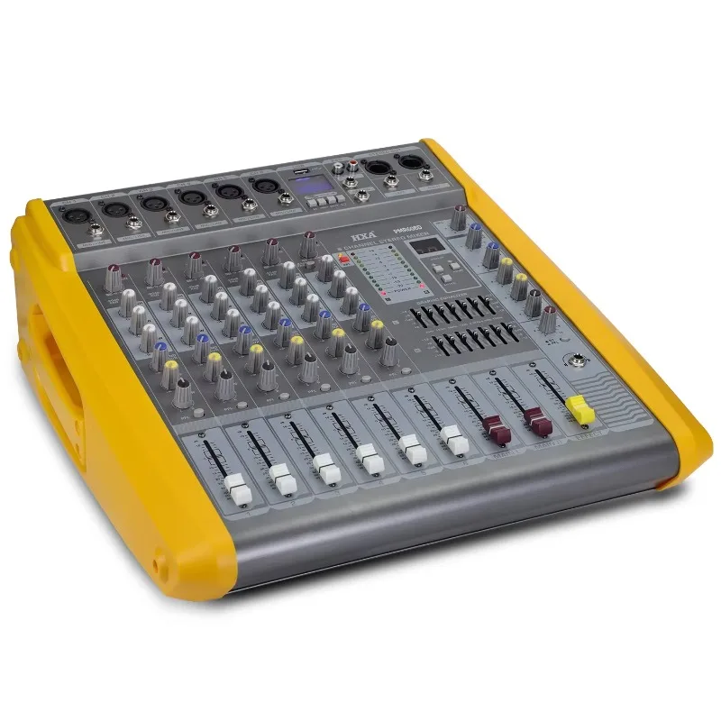 High Performance Professional Power Audio Mixer 6 Channel Amplifier Mixer