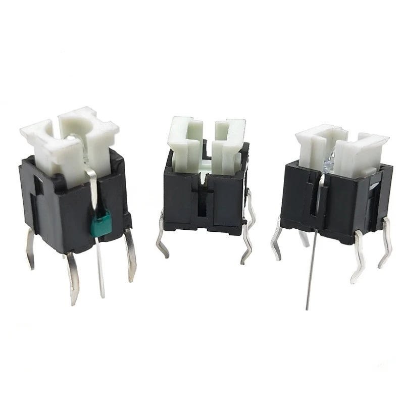 10PCS Iight Touch Switch 6*6*7/9MM H Tactile Switches With LED Red White Blue Yellow Green 6X6X7 MM Microswitch/Key 6*6*7.2mm